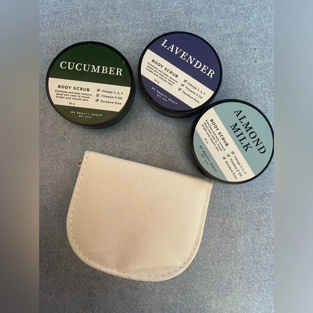 Set of 3 Body Scrubs + Bonus Nail Kit - Picture 2 of 10
